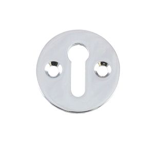 Round Standard Keyhole Escutcheon – 31mm – Polished Chrome