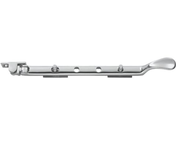 Victorian Casement Window Stays (8″, 10″ Or 12″), Polished Chrome