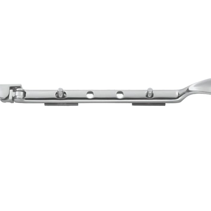 Victorian Casement Window Stays (8″, 10″ Or 12″), Polished Chrome