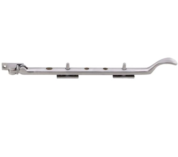 Victorian Casement Window Stays (8″, 10″ Or 12″), Satin Chrome