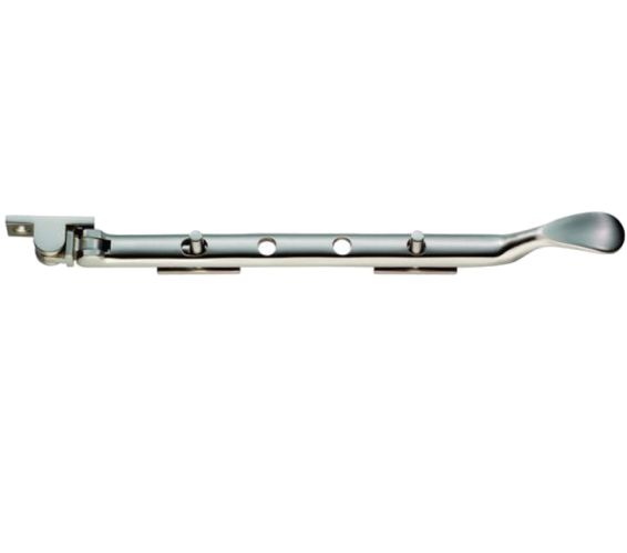 Victorian Casement Window Stays (10″), Satin Nickel