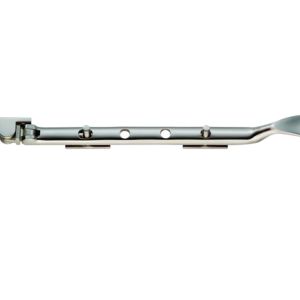 Victorian Casement Window Stays (10″), Satin Nickel