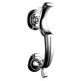 Doctor Door Knocker, Polished Chrome