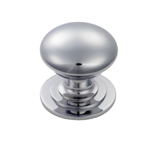 Victorian Cupboard Knob Fingertip Design – Polished Chrome