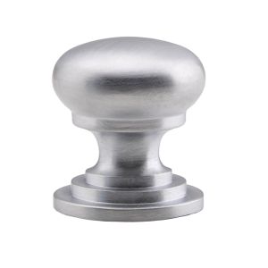 Fingertip Victorian Cupboard Knob (25mm, 32mm, 38mm, 42mm OR 50mm), Satin Chrome