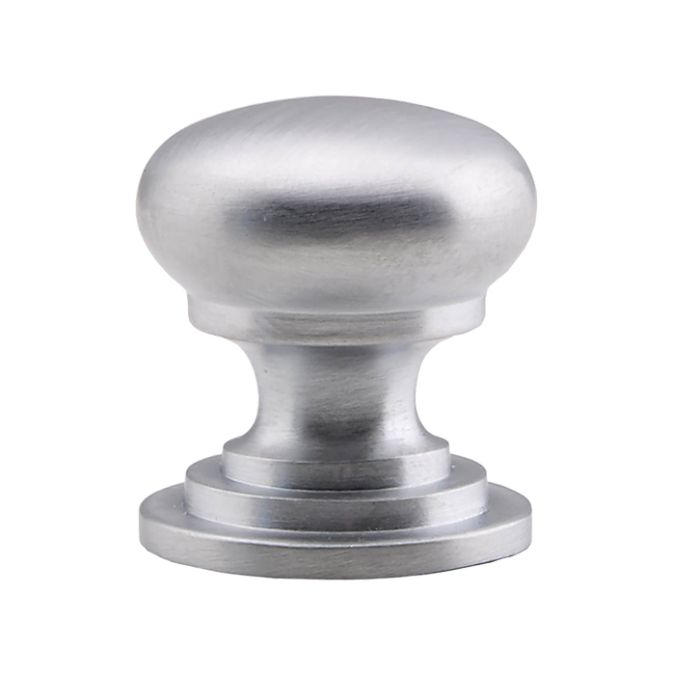 Fingertip Victorian Cupboard Knob (25mm, 32mm, 38mm, 42mm OR 50mm), Satin Chrome