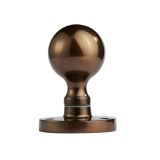 Manital Victorian Ball Mortice Door Knob, Dark Bronze  (sold in pairs)