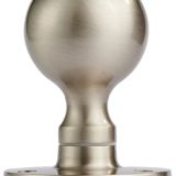 Manital Victorian Ball Mortice Door Knobs, Satin Nickel