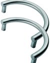 Eurospec Semi Circular Pull Handles (350mm) With Back to Back Fixings – Satin Stainless Steel (sold in pairs)