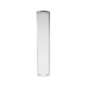 Ornate Finger Plate (382mm x 75mm), Polished Chrome