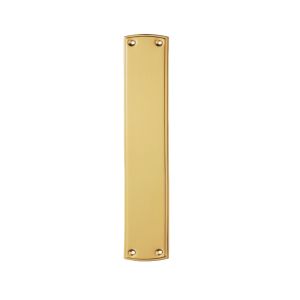 Ornate Finger Plate (382mm x 75mm), Polished Brass