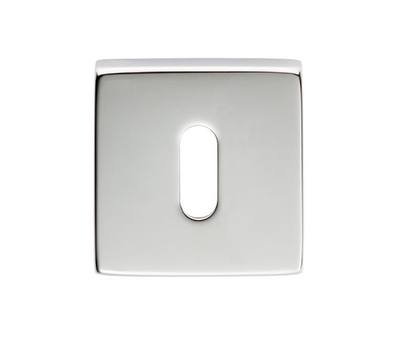 Manital Standard Profile Escutcheon On Square Rose, Polished Chrome  (Sold In Singles)