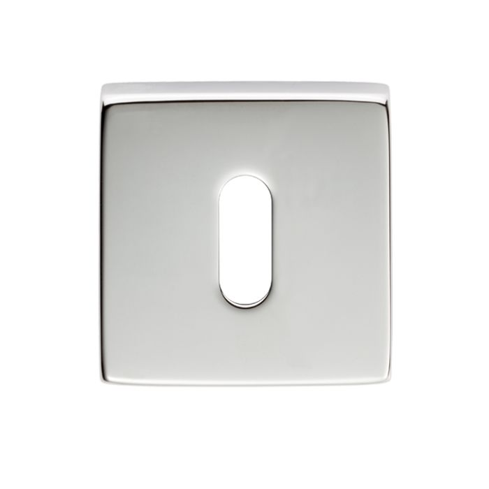 Manital Standard Profile Escutcheon On Square Rose, Polished Chrome  (Sold In Singles)