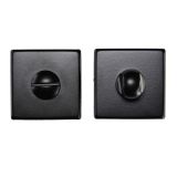 Manital Bathroom Turn & Release On Square Rose, Black Finish  (Sold In Singles)