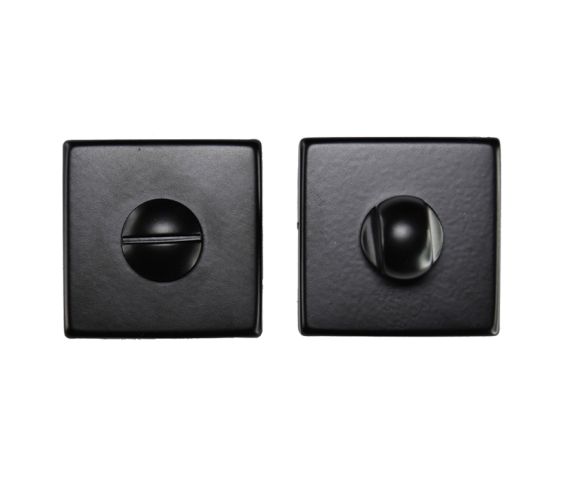Manital Bathroom Turn & Release On Square Rose, Black Finish  (Sold In Singles)