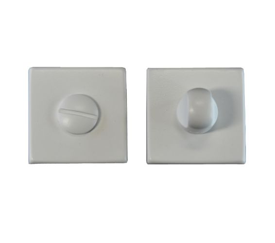 Manital Bathroom Turn & Release On Square Rose, White Finish  (Sold In Singles)