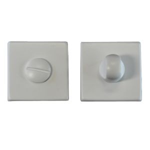 Manital Bathroom Turn & Release On Square Rose, White Finish  (Sold In Singles)