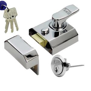 Eurospec Narrow Nightlatches (40mm Backset), Polished Chrome, Satin Chrome Or Polished Brass