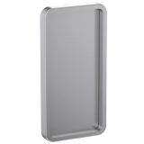 Reckteck Rectangular Flush Pull For Sliding Doors (58mm x 115mm), Aluminium Stainless Steel Effect
