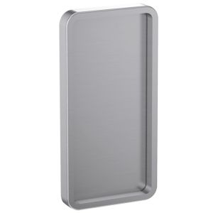 Reckteck Rectangular Flush Pull For Sliding Doors (58mm x 115mm), Aluminium Stainless Steel Effect