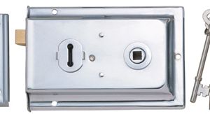 Eurospec Rim Lock, Polished Chrome