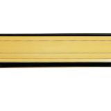 Sleeve Letter Plate (300mm x 69mm), Gold Anodised Aluminium