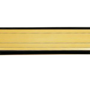 Sleeve Letter Plate (300mm x 69mm), Gold Anodised Aluminium