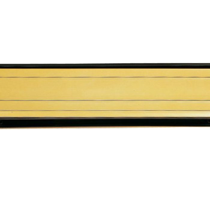 Sleeve Letter Plate (300mm x 69mm), Gold Anodised Aluminium
