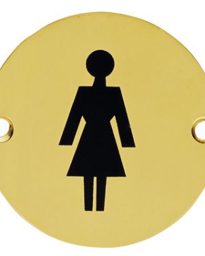 Female Symbol’ Polished Brass