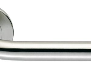 Eurospec Safety Polished Stainless Steel Or Satin Stainless Steel Safety Handles On Rose  (sold in pairs)