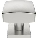 Eurospec Square Centre Door Knob - Satin Stainless Steel