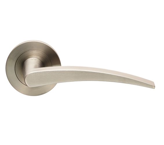 Eurospec Volantes Satin Stainless Steel Door Handles  (sold in pairs)