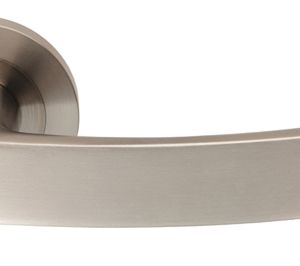 Eurospec Berlino DDA Compliant Satin Stainless Steel Solid Door Handles (sold in pairs)