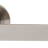Eurospec Zurigo DDA Compliant Satin Stainless Steel Solid Door Handles  (sold in pairs)