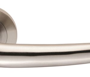 Eurospec Luenza DDA Compliant Satin Stainless Steel Door Handles  (sold in pairs)