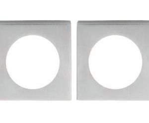 Eurospec Steelworx Square Rose (52mm x 52mm x 7mm), Polished Or Satin Finish