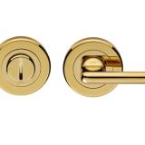 Serozzetta Round DDA Compliant Bathroom Turn & Release, PVD Stainless Brass