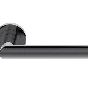Serozzetta Trend Door Handles On Round Rose – Black Nickel (sold in pairs)