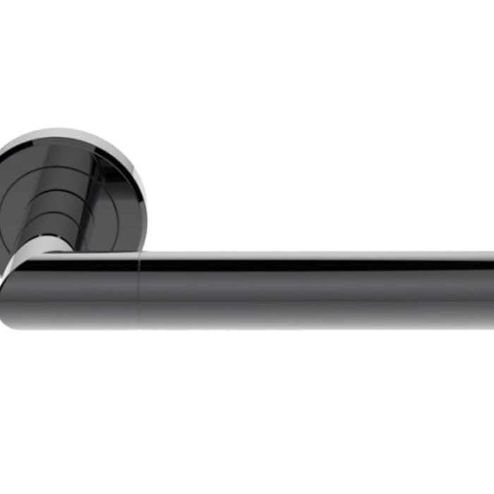 Serozzetta Trend Door Handles On Round Rose – Black Nickel (sold in pairs)