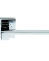 Serozzetta Equi Door Handles On Square Rose – Polished Chrome (sold in pairs)