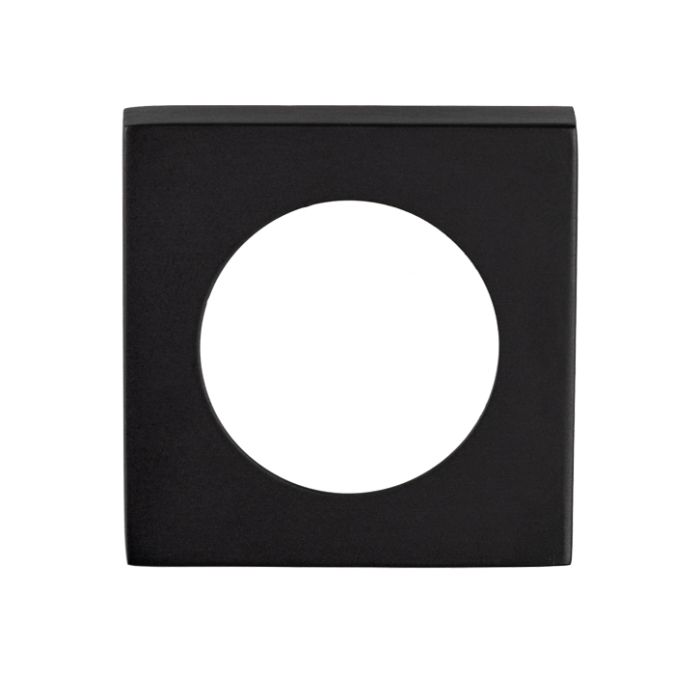 Square SZM Outer Rose Covers (To Suit SZM Lever On Rose), Matt Black
