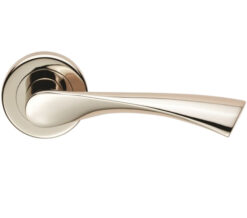 Serozzetta Residential Venti Lever on Rose - Polished Nickel (sold in pairs)