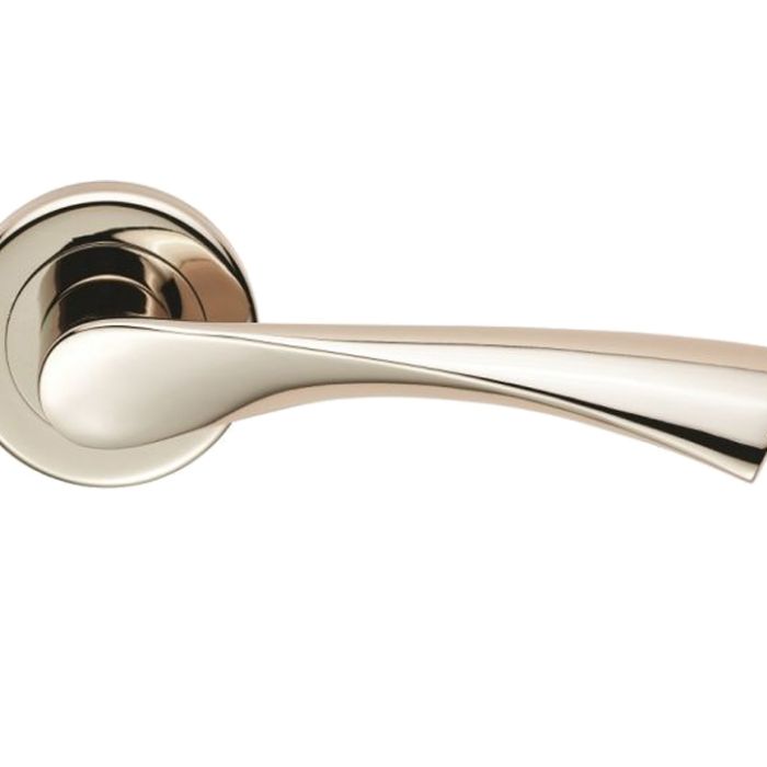 Serozzetta Residential Venti Lever on Rose – Polished Nickel (sold in pairs)