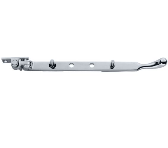 Bulb End Casement Window Stays (8″, 10″ Or 12″), Polished Chrome