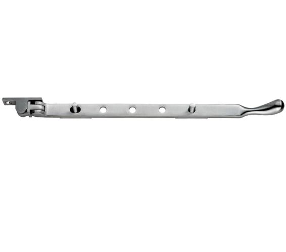 Bulb End Casement Window Stays (8″, 10″ Or 12″), Satin Chrome