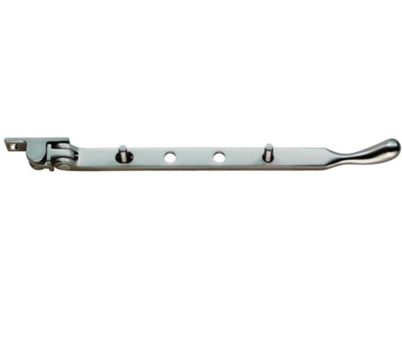 Bulb End Casement Window Stay (10″), Satin Nickel