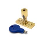 Locking Casement Stay Pin - 41mm - Polished Brass