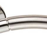 Serozzetta Troy Dual Finish Polished Chrome & Satin Chrome Door Handles -   (sold in pairs)