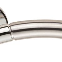 Serozzetta Troy Dual Finish Polished Chrome & Satin Chrome Door Handles –   (sold in pairs)