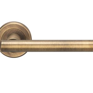 Serozzetta Philadelphia Lever On Rose Door Handles – Antique Brass (sold in pairs)